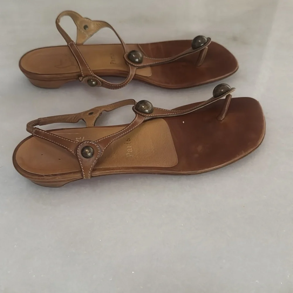 Louboutin Leather Sandals - Picture 2 of 4